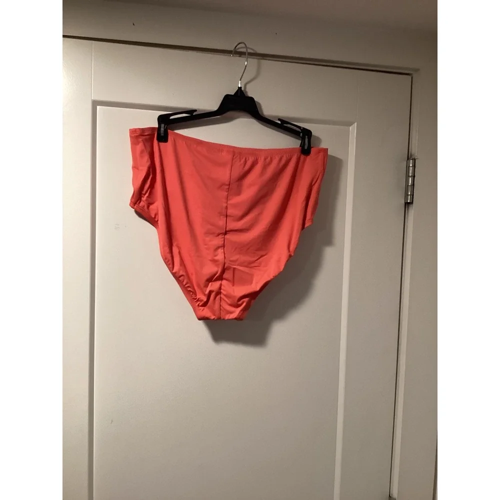 Jantzen Coral Cutie‎ Tankini Set 18W Tummy Control Surplice Wrap Swimsuit